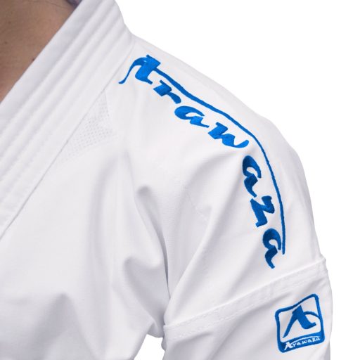 Arawaza Black Diamond PREMIERE LEAGUE WKF Women Kata Uniform 180 cm, Blue