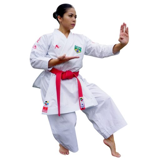 Arawaza Black Diamond PREMIERE LEAGUE WKF kata karate ruha NŐI 160 cm, piros