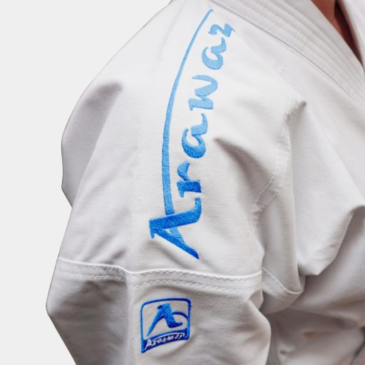 Arawaza Kata Deluxe Evo PREMIERE LEAGUE WKF karate ruha 150 cm, kék