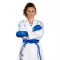 Arawaza Onyx Oxygen PREMIERE LEAGUE WKF kumite karate ruha 180 cm, kék hímzéssel