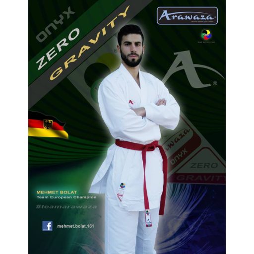 Arawaza Onyx Zero Gravity WKF kumite karate ruha 170 cm