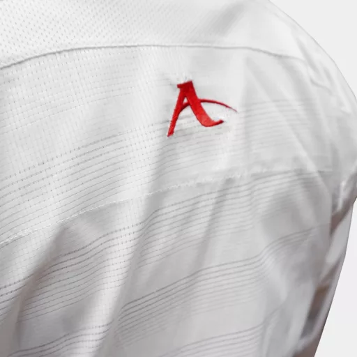 Arawaza Onyx Zero Gravity PREMIERE LEAGUE WKF kumite karate ruha 180 cm, piros hímzéssel