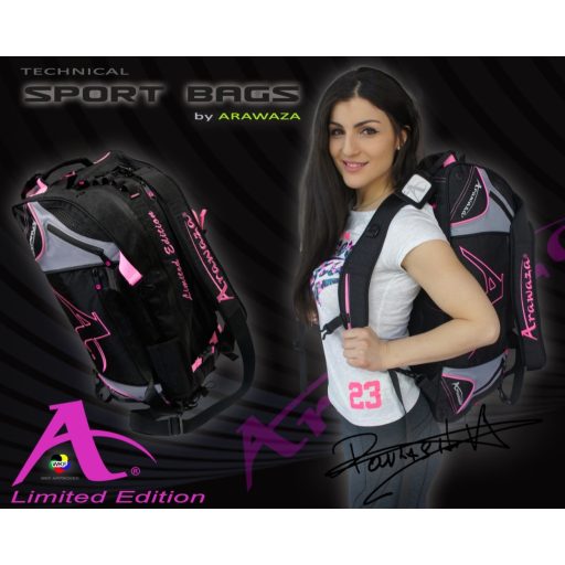 Arawaza sporttáska Fekete/Pink "S" méret