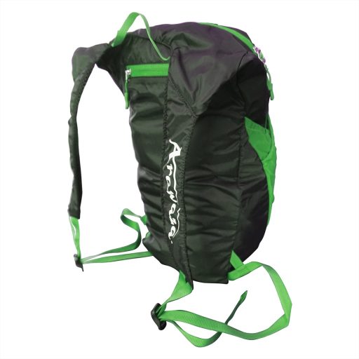 Arawaza utazó hátizsák Fekete/Zöld 18L-es