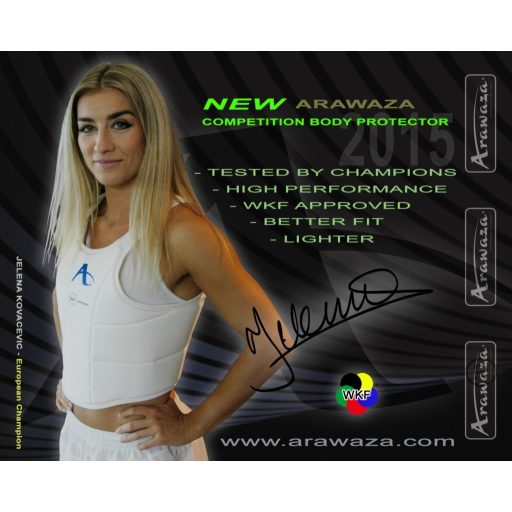 Arawaza Body Protector WKF Fehér "M"